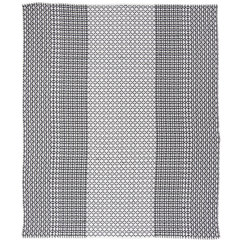 Tapis en coton tissé à la main Zoltan, Rectangle 8 pi x 10 pi