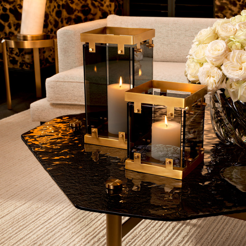 Heston Hurricane Candle Holder, 10.63" H x 9.25" W x 9.25" D