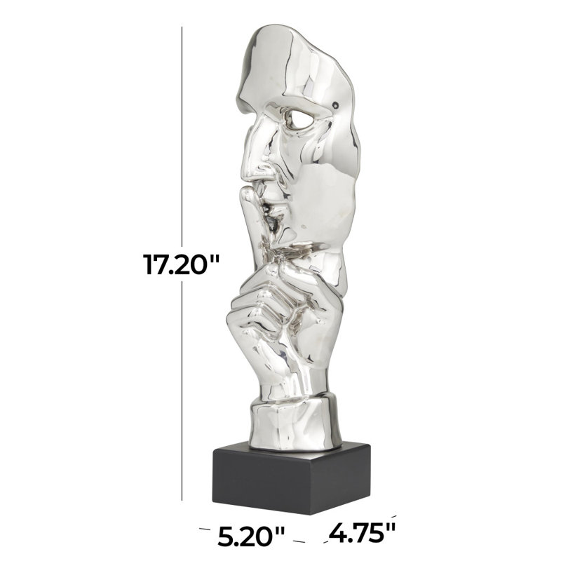 Sculpture décorative Tory, Argent