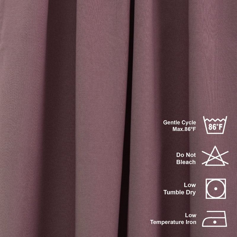 Room Darkening Single Curtain Panel, Taupe, 260cm W x 325cm H