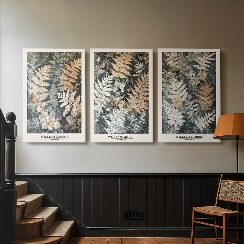 Série sur toile tendue sur mesure - 3 pièces, H 36 po x l 72 po