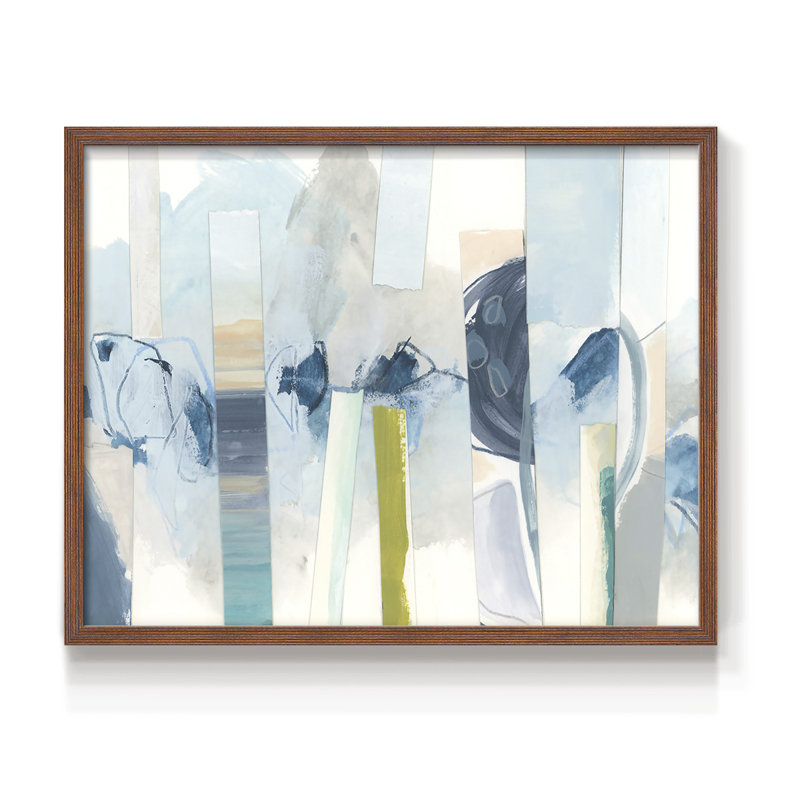 «Liquide Strata I», reproduction encadrée, H 8 po x l 10 po, Noyer
