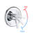 Drill-Free Stainless Steel Slide Bar Combo Rain Showerhead 7-Setting Hand, Dual Shower Head Spa System (Rough-In Valve Included)-122404603