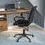 Mid-Back Designer Upholstered Swivel Executive Office Chair with Armrests-1395143013-1395143012