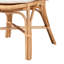Chaise de salle à manger moderne en bohème moderne avec finition brun naturel