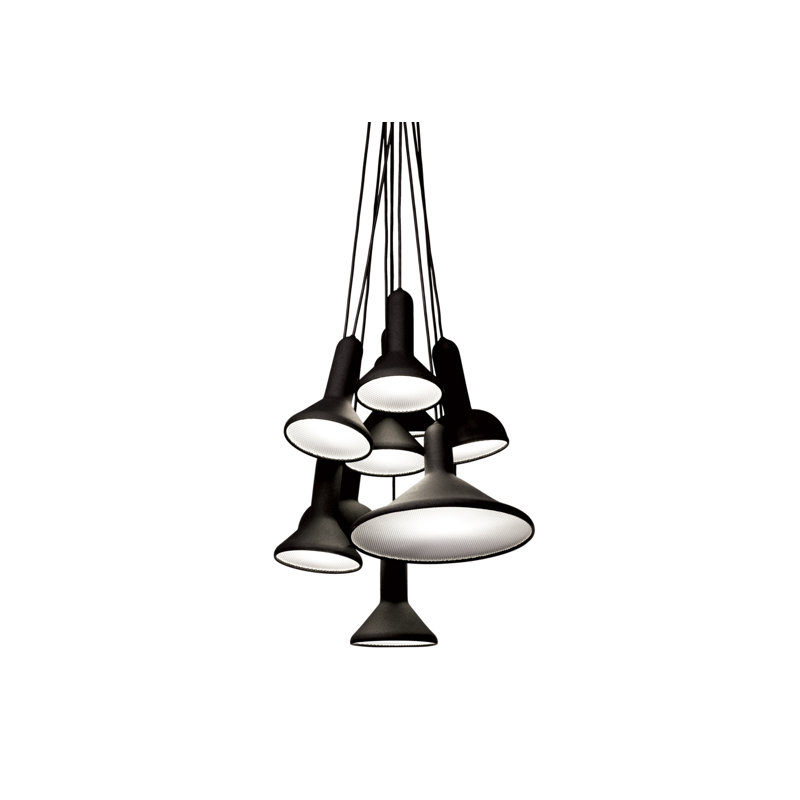 Torch Light, S10 Bunch L1800, 110/120V, 70.87" H x 15.75" W x 15.75" D, Black, 10 Lights