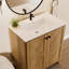 Armoire de salle de bain autoportante de 30 pouces de style américain avec lavabo en céramique - Installation brevetée en 1 minute, peu encombrante et facile à assembler-1022861604
