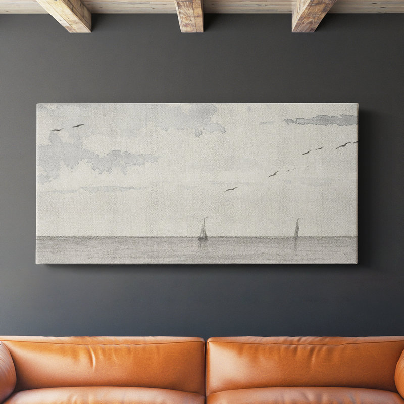 Nautical Series-CCL XXVI- Toile tendue avec châssis - Prêt à accrocher, H 24 po x l 48 po
