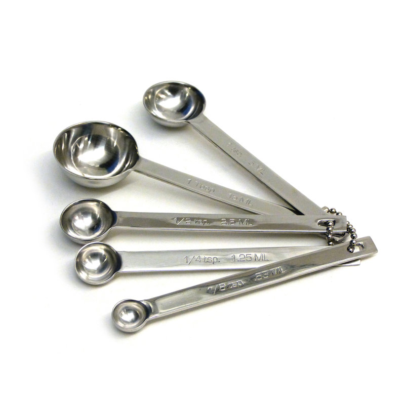 Design Imports 5 -Piece Stainless Steel Measuring Spoon Set