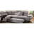 Gray Fabric Sectional Sofa