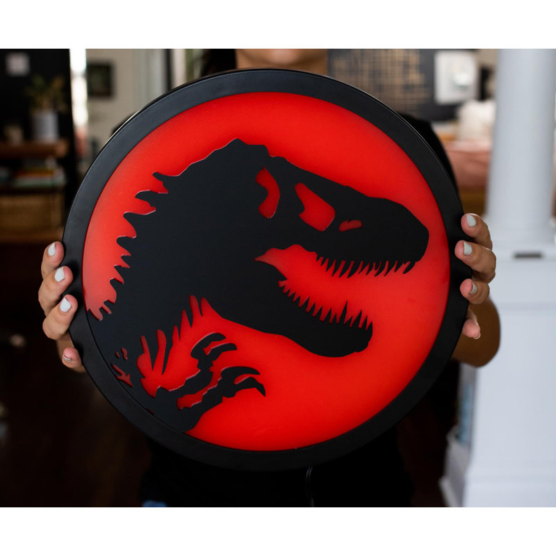 Jurassic Park T-Rex 12" Licenced Characters LED Sign
