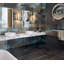 Peltro Mud 23.38" x 23.38" Decorated Glass Tile