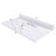 43 Inch Marble Vanity Top, White Vanity Top with 3 Pre-drilled Faucet Holes, Bathroom Vanity Top with Undermount Rectangular Middle Sink and 4" Height Backsplash,  Bianco Carrara Venato