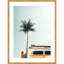 Raleigh «Surf Bus Yellow (Palm Tree)» par Design Fabrikken - reproduction de photo sur papier encadrée-2071318507-2071318501