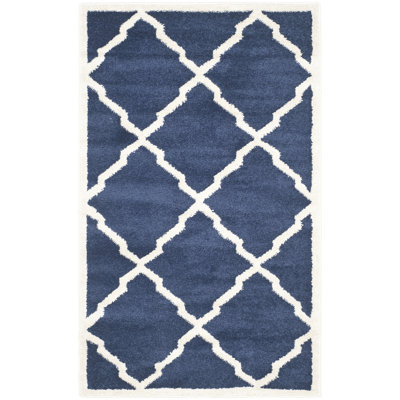 Ammundsen Geometric Navy/Beige Area Rug