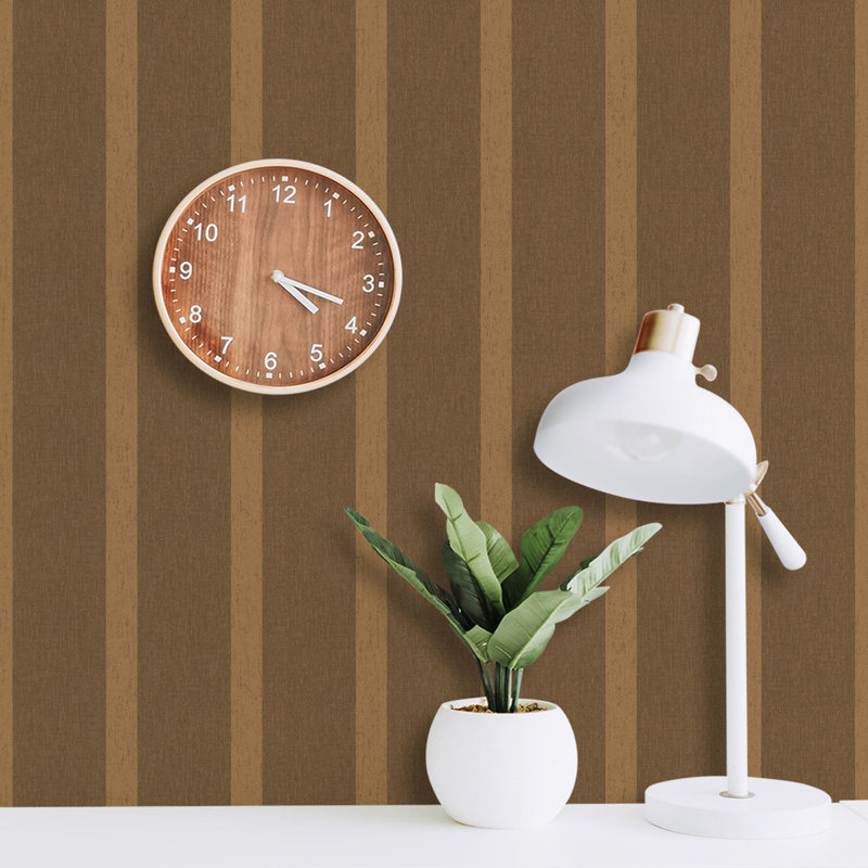 Rouleau de papier peint L 51,18 po x L 41,64 po Harpa, Brun