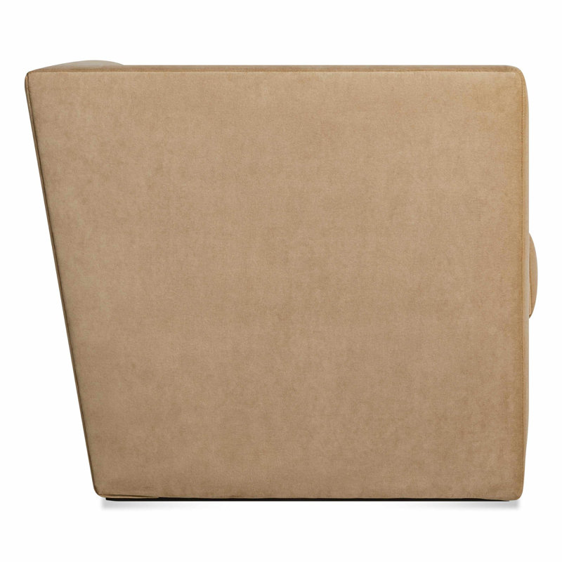 Double Down Armchair, Camel Genuine Leather