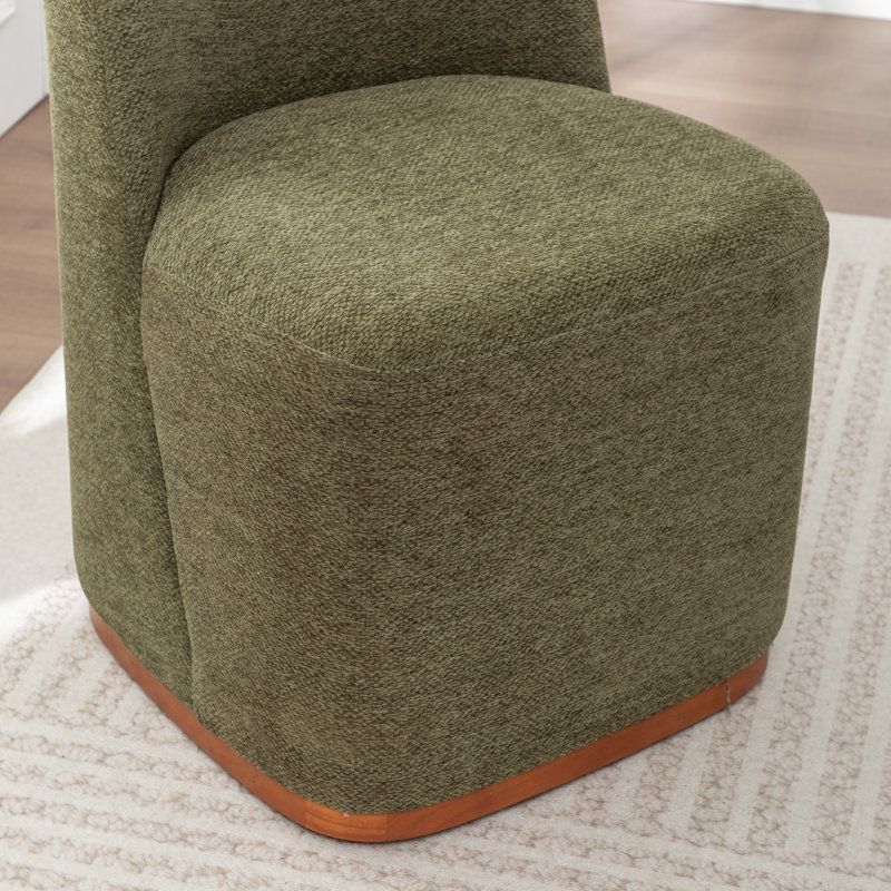 Chaise d'appoint rembourrée 33,5 po Markwart, Vert