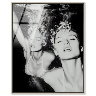 «Dive», impression sur toile encadrée par Notoriart, cadre argenté, 16 x 20