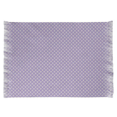 Tapis mauve ombré à motif géométrique classique