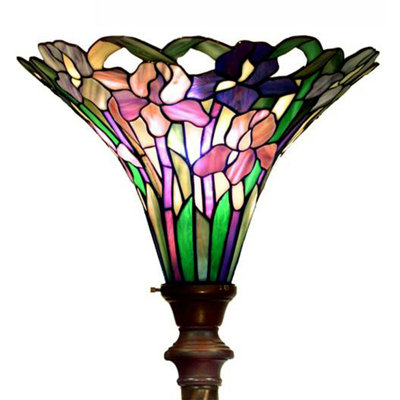 Bauer 72'' Bronze Torchiere Floor Lamp