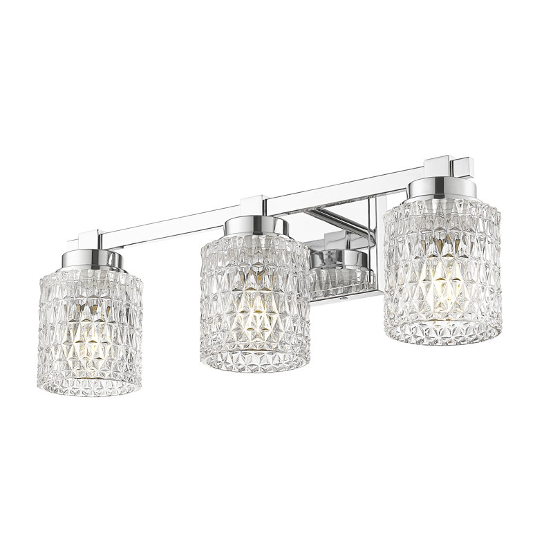 Ensemble de meuble-lavabo 3 lumières 22,75 po Cisca, Chrome chrome
