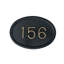 Plaque d'adresse murale 1 ligne Albert Brass-119963465