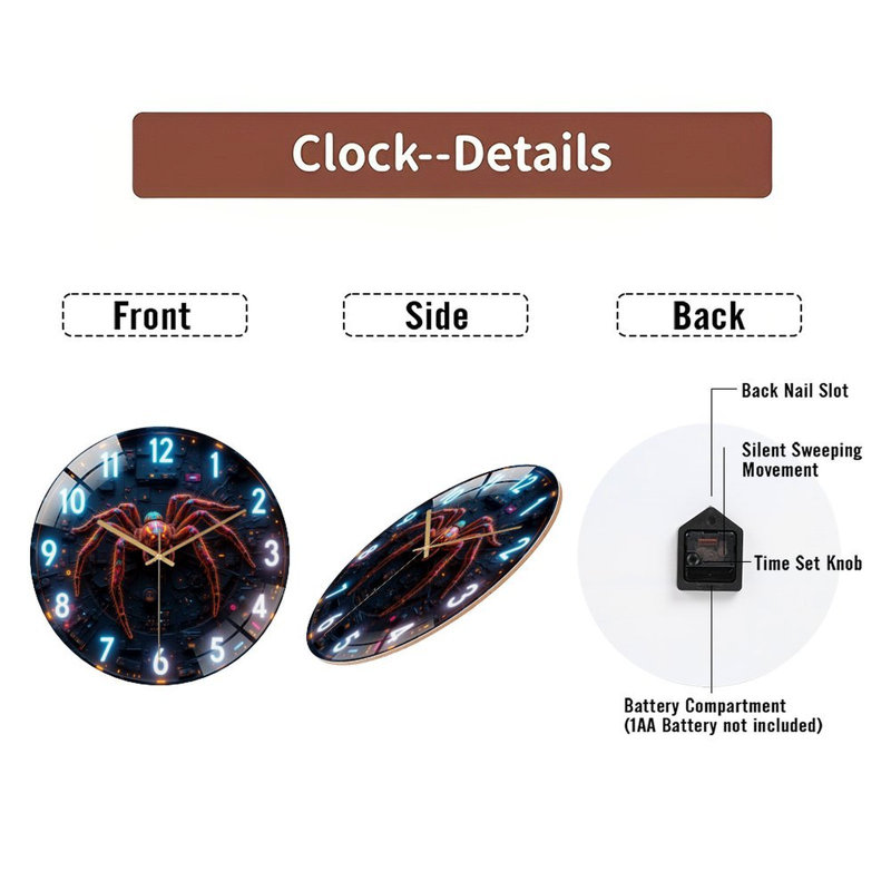 Horloge murale 12 po