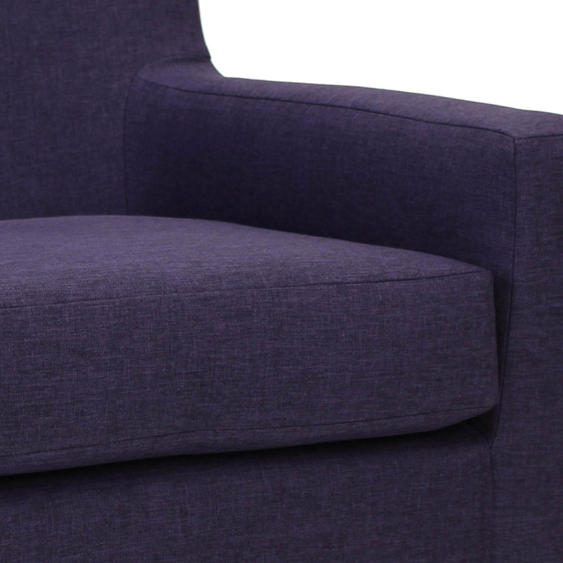 Fauteuil l 28 po Donham, Améthyste Jitterbug, Noir