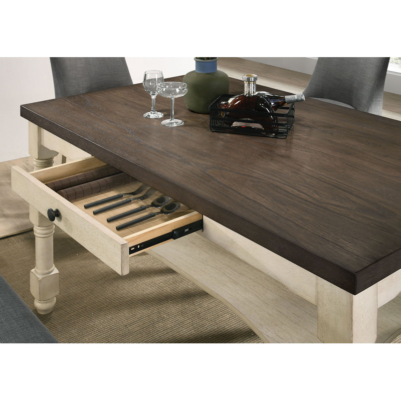 Holtzclaw Solid Wood Base Dining Table