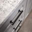 Poignée barre Woodward Collection - Poignée d'armoire de 6 5/16 po centre à centre noir mat - Quincaillerie contemporaine pour tiroirs et armoires-116641507-90927000