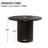 Pedestal Elegant Wood Texture Round Dining Table-483467933-483467934