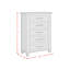 Ensemble de chambre à coucher à panneaux 3 pièces Nhek-1260705804-1260705806