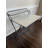 Nexo Foldable Table, No Assembly Required, 2-Tier Computer Desk, Study Desk with Shelf, Metal Frame, Anthracite and Gray