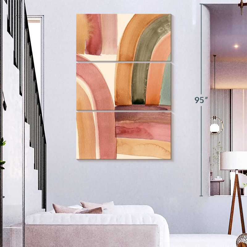 Avery Boho Rainbow Abstract, 74" H x 48" W