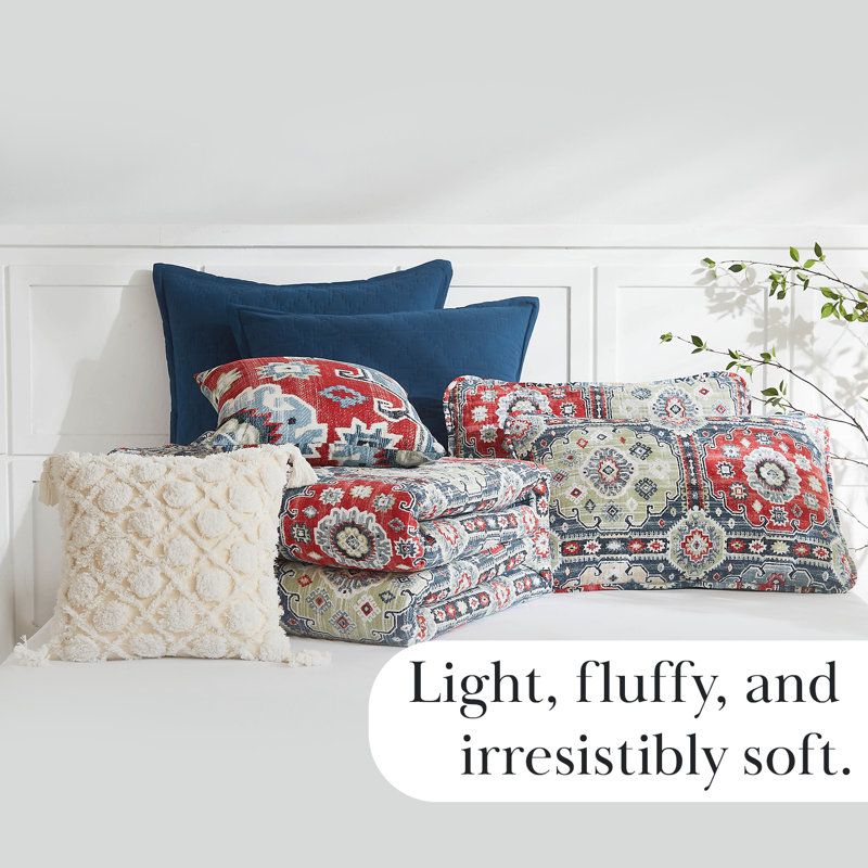 Ensemble de literie pour courtepointe 7 pièces Kilim par Southshore Fine Linens, Patchwork multicolore