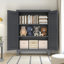 Grande armoire de rangement pour outils en métal avec beaucoup d'espace pour le garage, l'entrepôt, le bureau et plus encore
