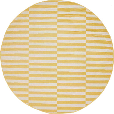Tapis rayé ivoire / noir Arzilla