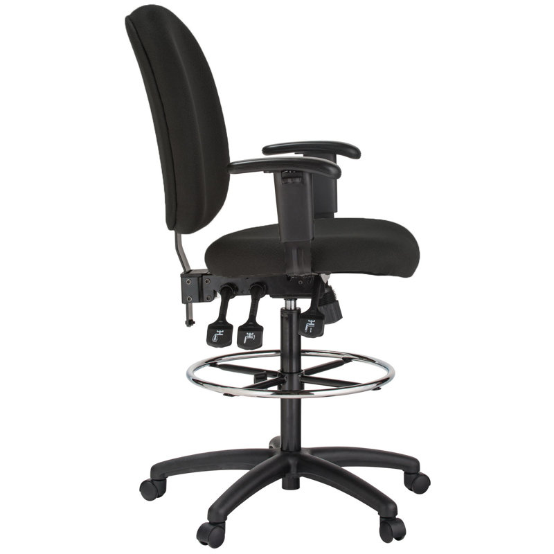 Kayleen Drafting Chair, Black