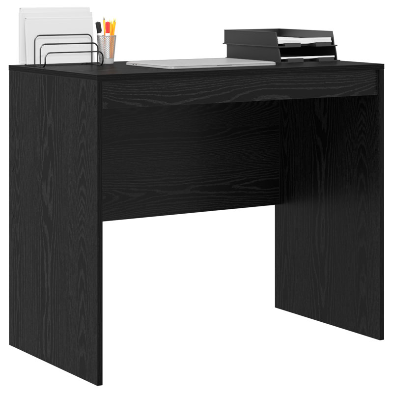 Writing Desk Particle Board, 76cm H x 90cm W x 50cm D, Black Oak