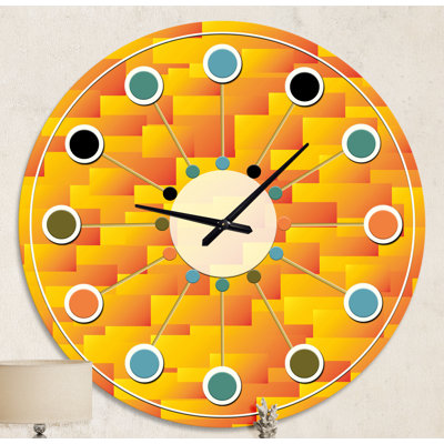 Horloge murale rétro Mid-Century