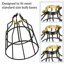 Metal Lamp Guard 1-Light Kitchen Island Pendant