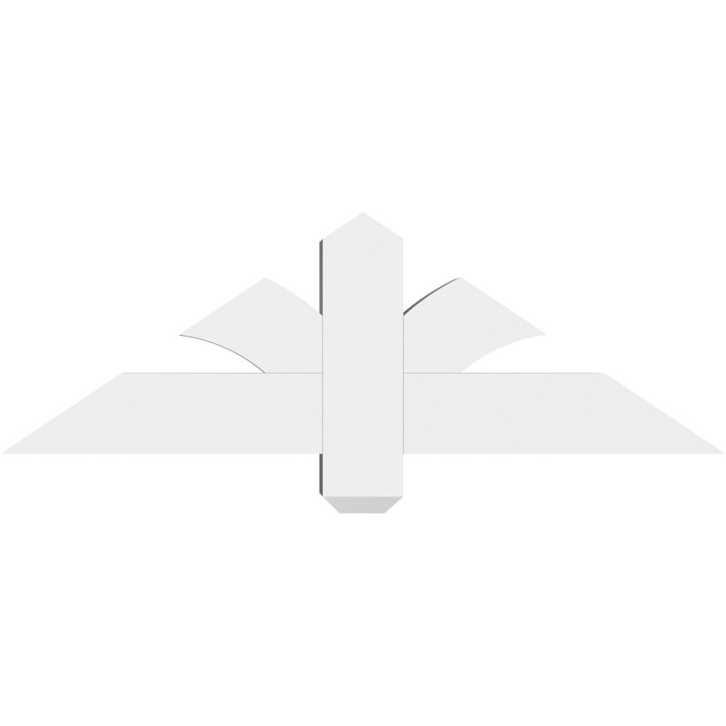 Support pour pignon en PVC Redmond, H 12 po x l 36 po (pas: 8/12), P 4 po x F 4 po