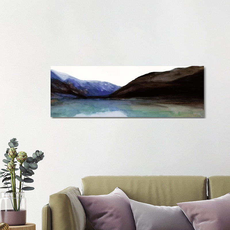 Reflection Lake II by Stellar Design Studio - Panoramic Painting on Canvas, Wrapped Canvas