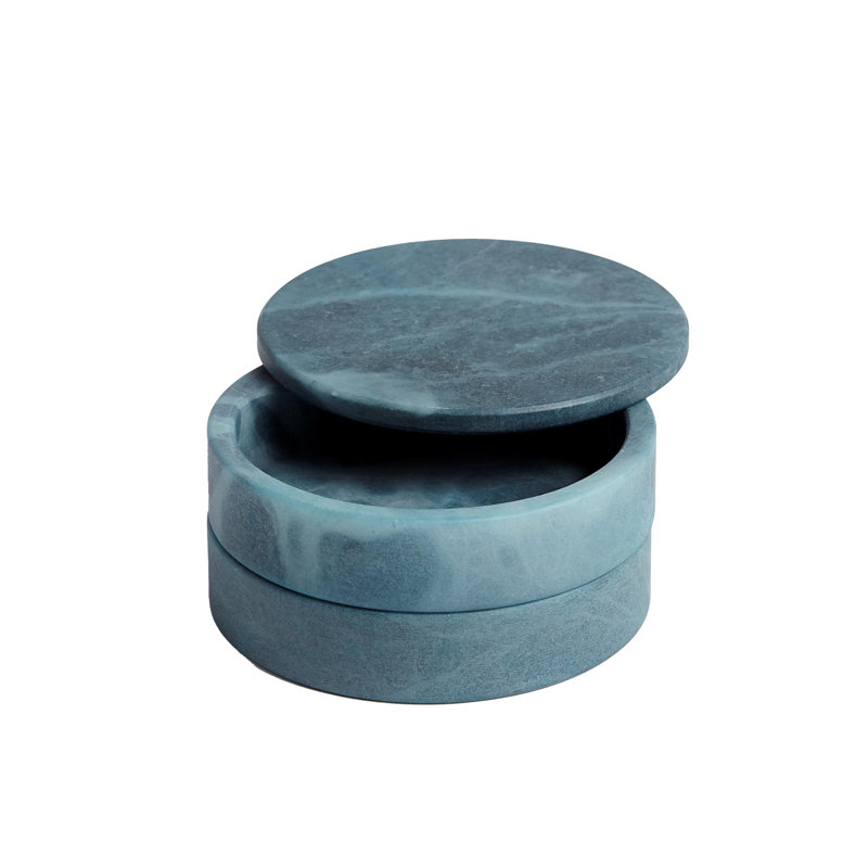 Boîte pivotante gris albâtre, bleu