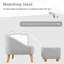 Fauteuil club avec repose-pieds Lorata