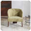 Chaise longue en tissu doux d'inspiration Mid-Century-121321199