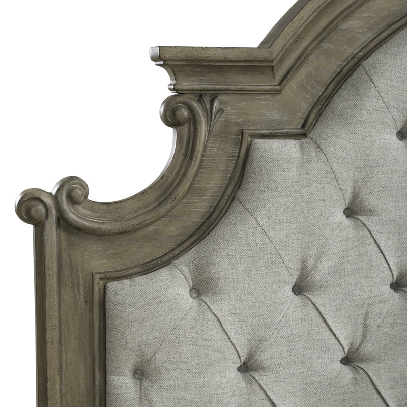 Tête de lit tapissier Colchester King - brun, Très grand lit, Brun