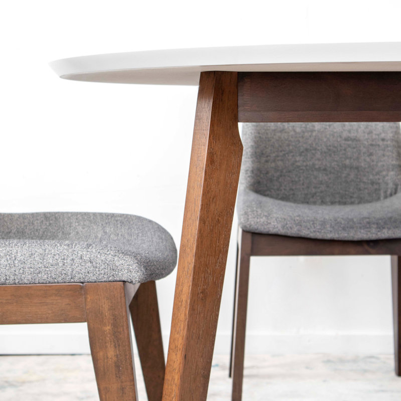 Ensemble repas pour 4 personnes Toohey, Blanc, Gris clair