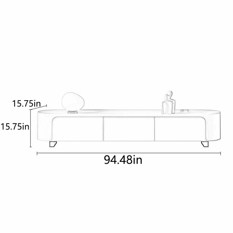 Nouveau meuble télé multifonctionnel de style nouveau, 94.48"